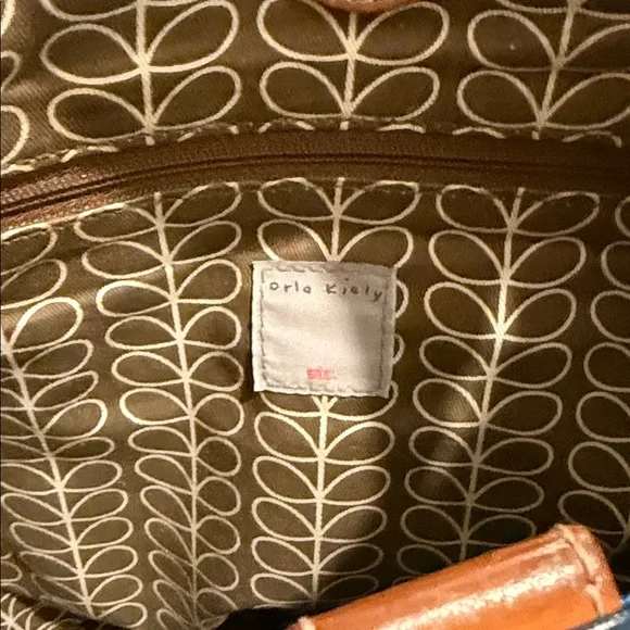 Orla Kiely Crossbody Shoulder Tote Bag Floral Multi Stem Blue Bright Spring - Picture 11 of 11